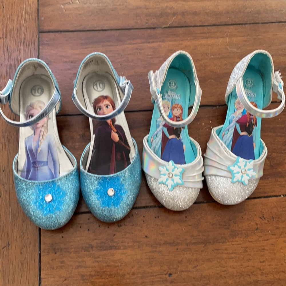 Frozen dress up shoes. Size 9 and 10